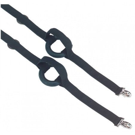 Reins rubbers nylon - black
