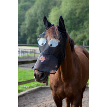 Fly mask with motif