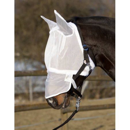 Pfiff Fly mask with ears - white