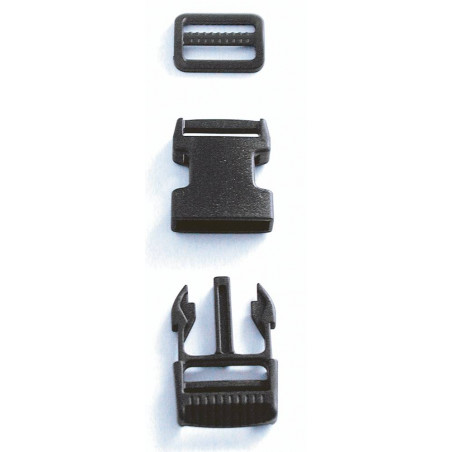 Sliding plastic snap clasp