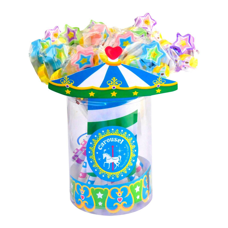 Pencils carousel horse with rubber