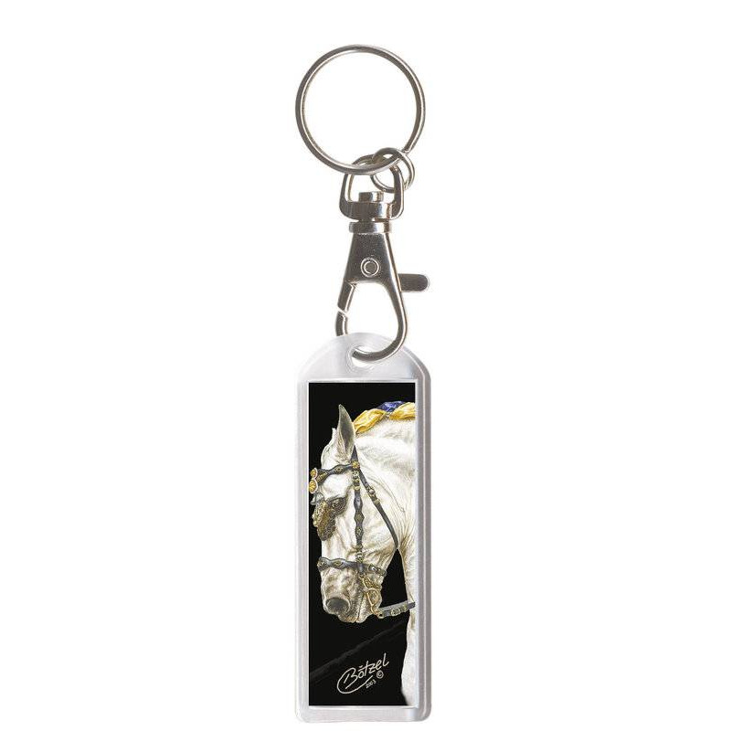 Key Chain with Carabine "Exclusive Pferdemotive" Andalusier Gala