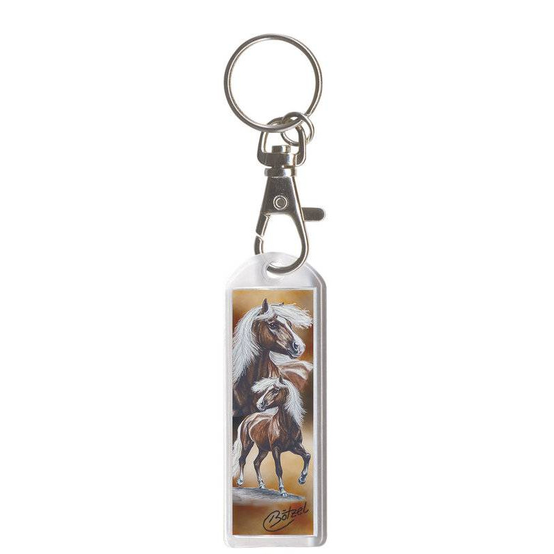 Obesek za ključe s karabinom "Exclusive Pferdemotive" Haflinger Nilson