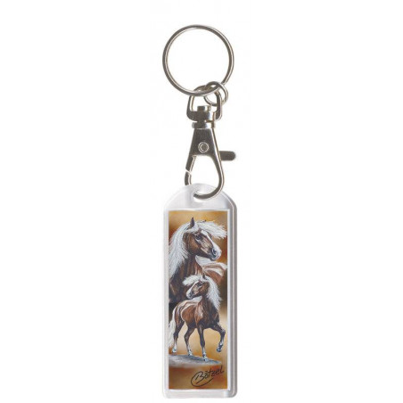 Key Chain with Carabine "Exclusive Pferdemotive" Shetty Rapport