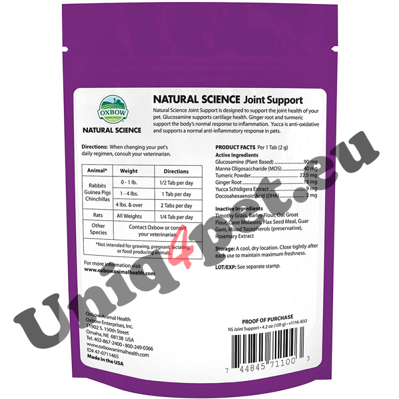 Oxbow Natural Science Joint Support