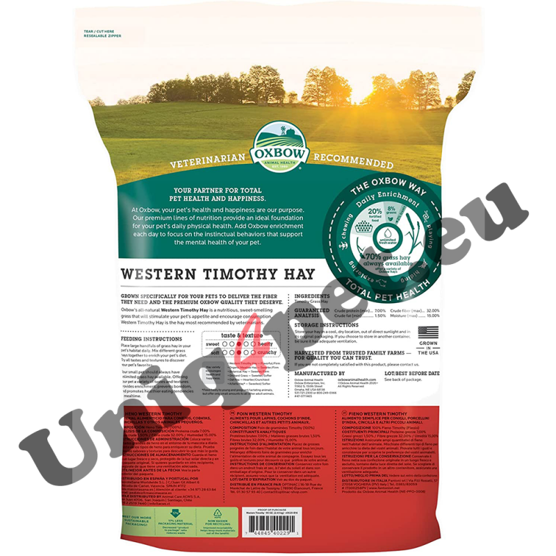 Oxbow Western Timothy hay 2,55 kg